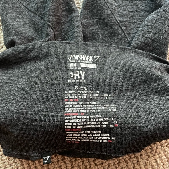 Gymshark Dark Grey Workout Cropped Leggings S 🦈 - Picture 7 of 7